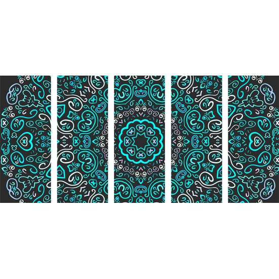 5 részes kép szeretettel teli Mandala