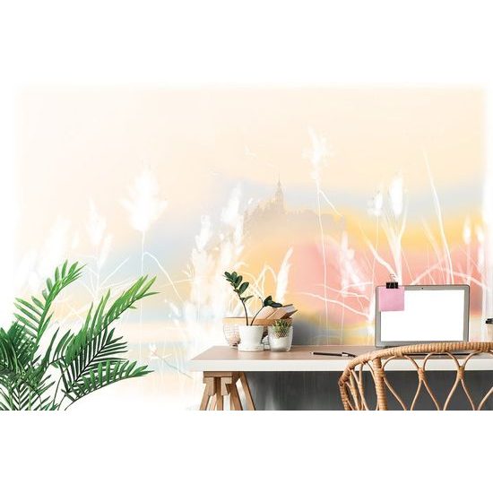 Tapéta fenséges vár a dombon