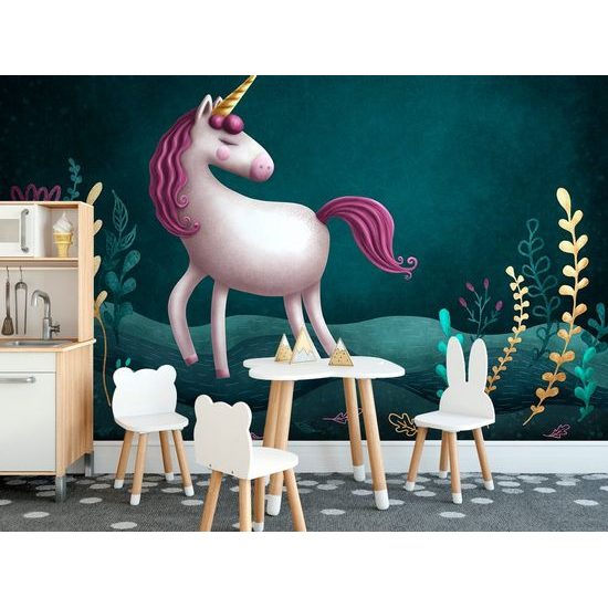 Mágikus rózsaszín unikornis öntapadó tapéta