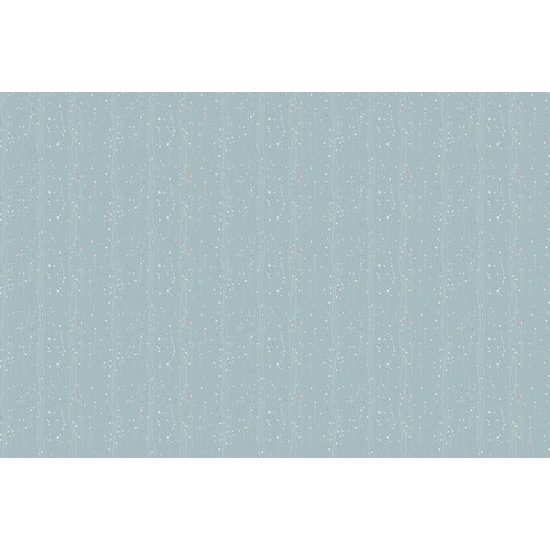 Öntapadó tapéta gyengéd virágos rét kék alapon