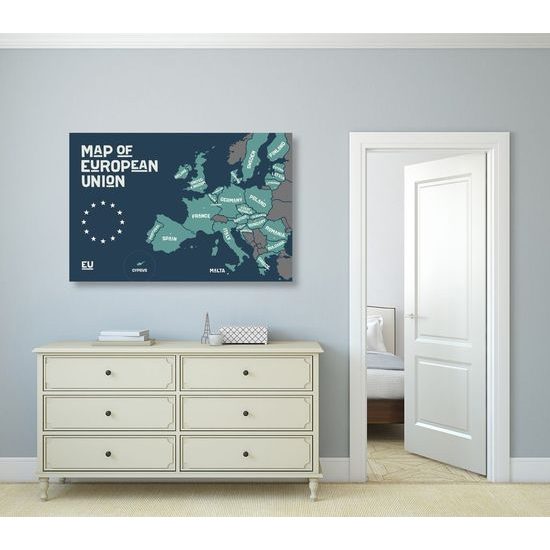 Kép Európai Unió térképe modern kivitelben