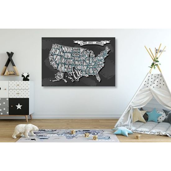 Parafa kép az USA eredeti térképe