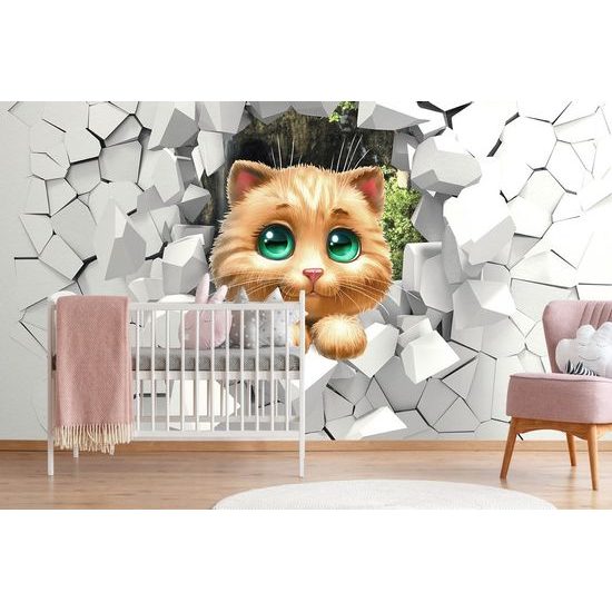 Aranyos cica öntapadó tapéta