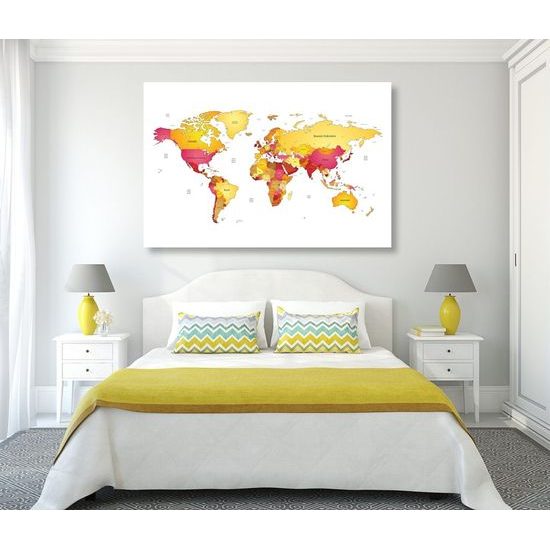 Parafa kép egy gyönyörű térkép fekete-fehér érintéssel