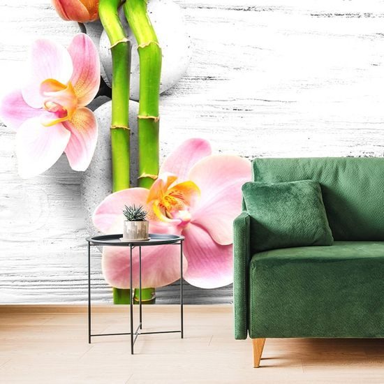 Öntapadó fotótapéta csendélet romantikus orchideával