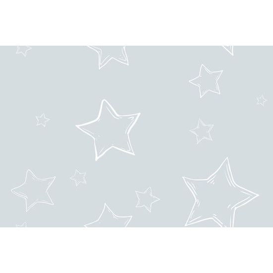 Öntapadó tapéta játékos csillagok szürke háttéren