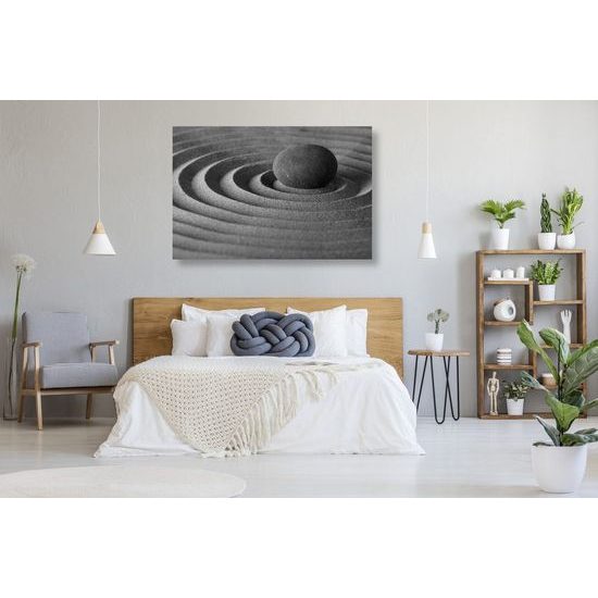 Kép sima kő fekete-fehér kivitelben