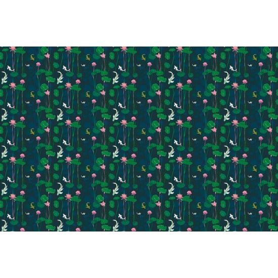 Tapéta ponty a vízililiomok között