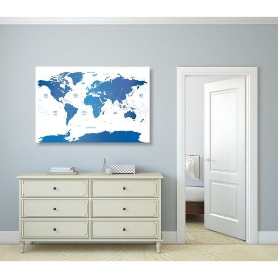 Parafa kép kék világtérkép államokkal