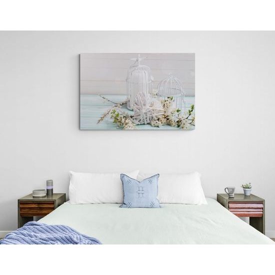 Kép fehér lámpások szívvel