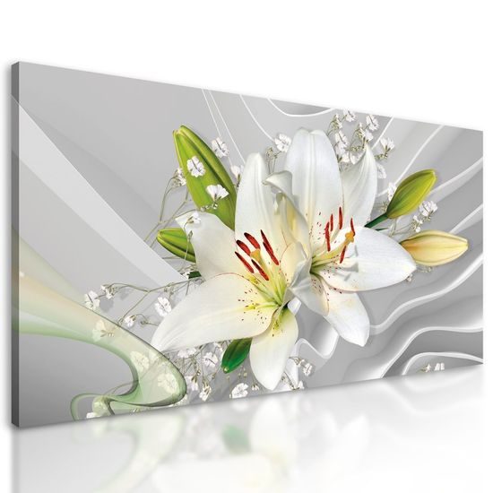 Kép egyedi fehér liliom