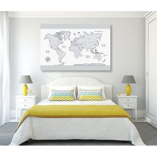 Parafa kép térkép szürke szegéllyel