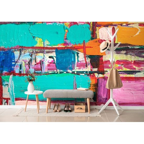 Öntapadó tapéta egyedi absztrakt színkombináció