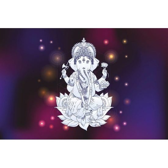 Öntapadó tapéta meditáló Ganesha