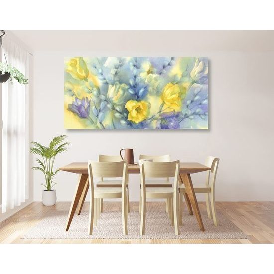 Kép gyönyörű tulipánok akvarell kivitelben