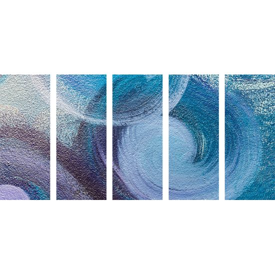 5 részes kép festett tenger