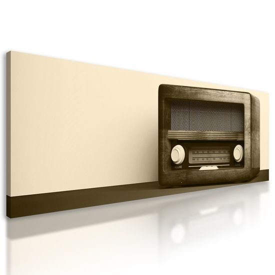 Kép régi rádió szépia kivitelben