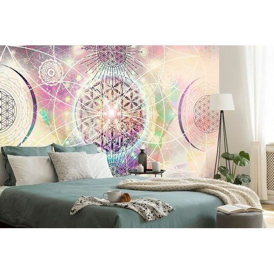 Tapéta szokatlan Mandala színes változatban