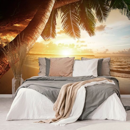 Öntapadó fotótapéta napkelte a tengerparton a Karib-térségben