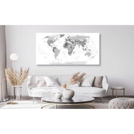 Parafa kép klasszikus fekete-fehér térkép