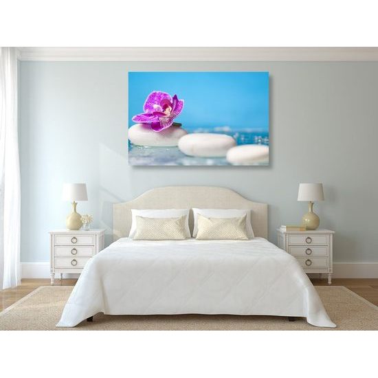 Kép érdekes fehér Zen kövek