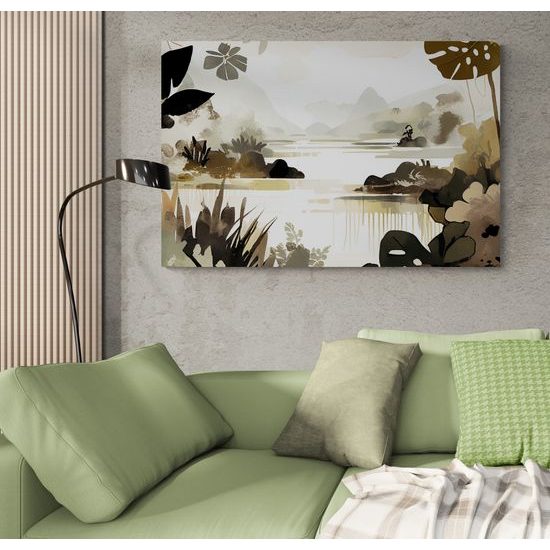 Kép tó a dzsungelben