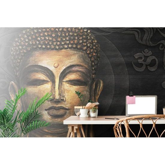 Eredeti öntapadó tapéta Buddha arcáról