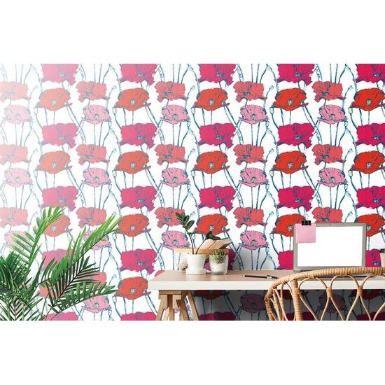 Tapéta virágzó mák