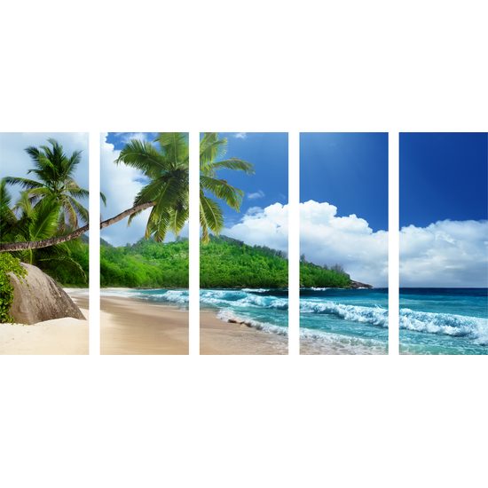 5 részes kép csodálatos Seychelle-szigetek