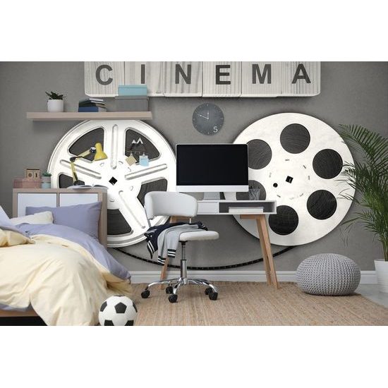 Fekete-fehér retro film tekercs öntapadó fotótapéta