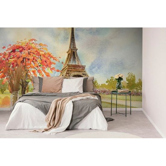 Öntapadó tapéta pasztell festmény az Eiffel-toronyról