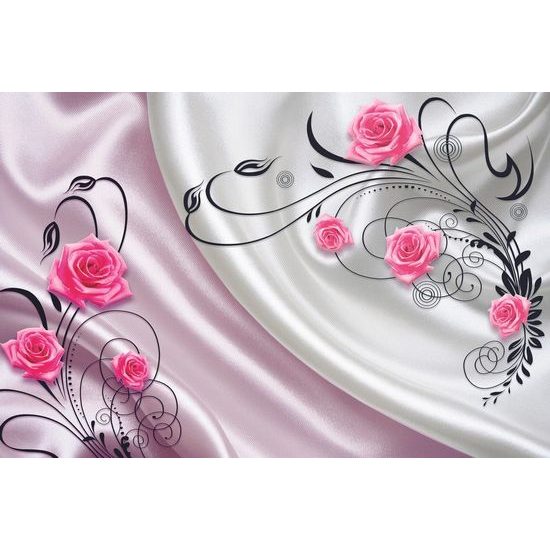 Öntapadó fotótapéta rózsák bársonyszöveten
