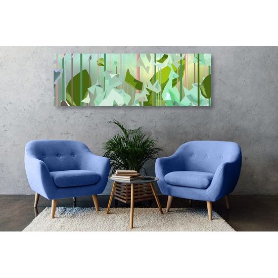 Kép levelek zöld absztrakciója