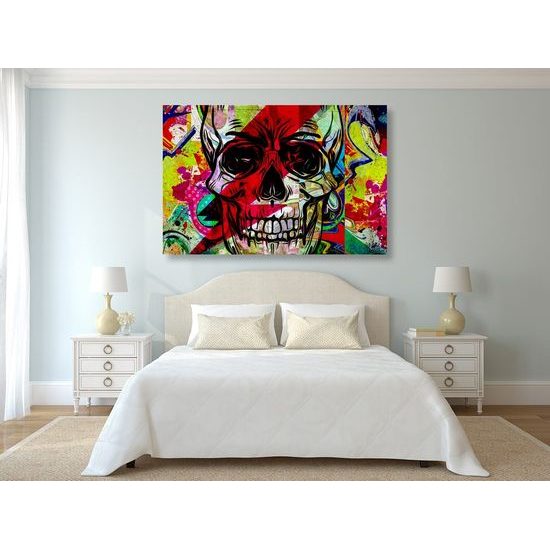 Kép absztrakt koponya