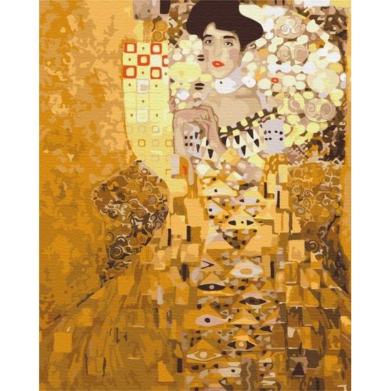 Festés számok szerint G. Klimt - Arany Adele reprodukciója