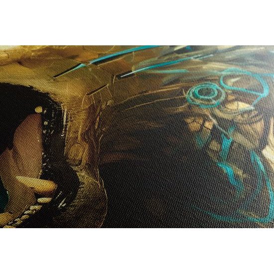 Kép kék-arany farkas