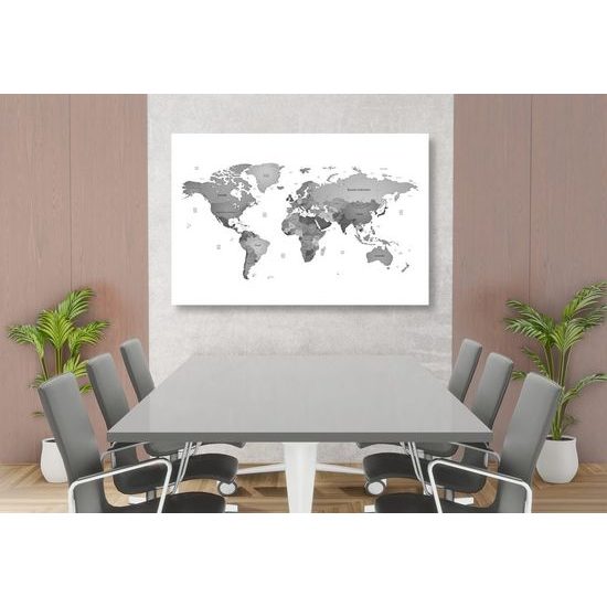 Parafa kép egy gyönyörű térkép fekete-fehér érintéssel