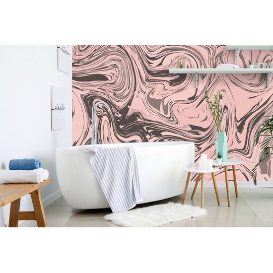 Öntapadó tapéta rózsaszín művészi absztrakció