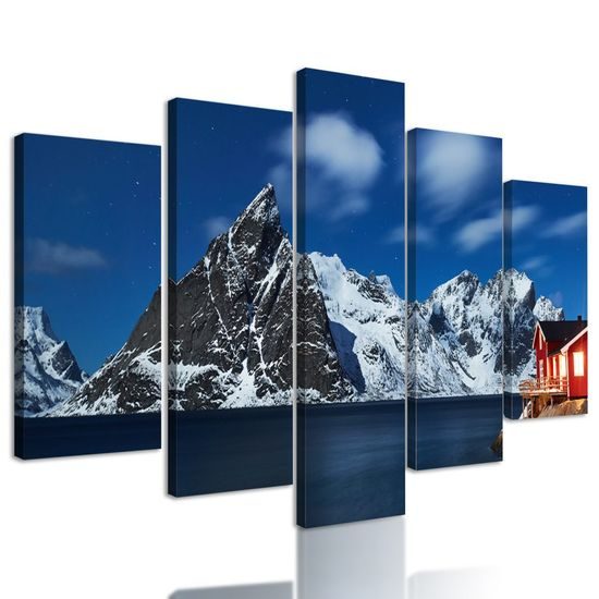 5 részes kép gyönyörű Norvégia