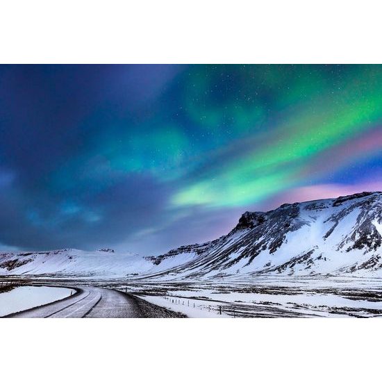 Öntapadó fotótapéta varázslatos aurora borealis