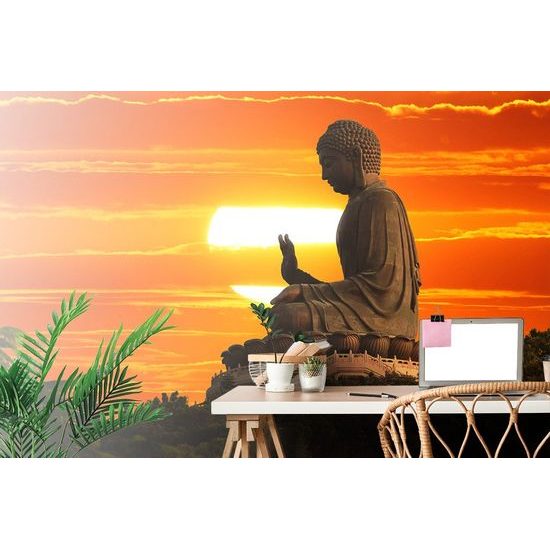 Öntapadó tapéta szent Buddha szobor