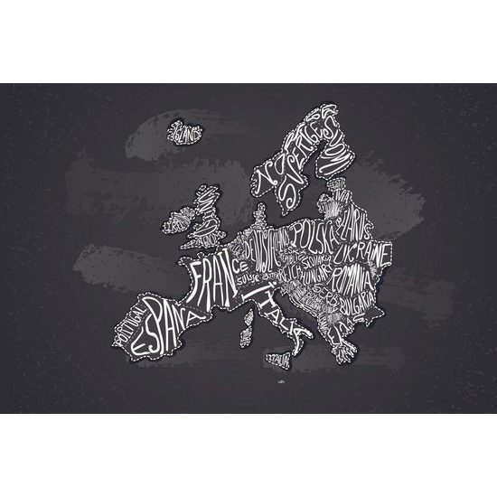 Tapéta Európa absztrakt térképe