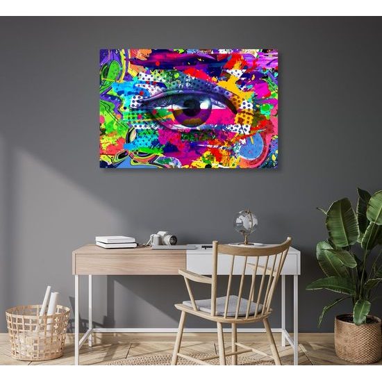 Kép szem pop art absztrakciója