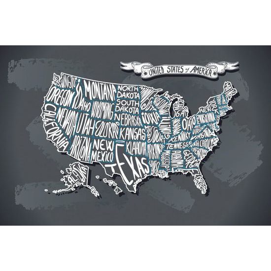 Tapéta USA absztrakt térképe