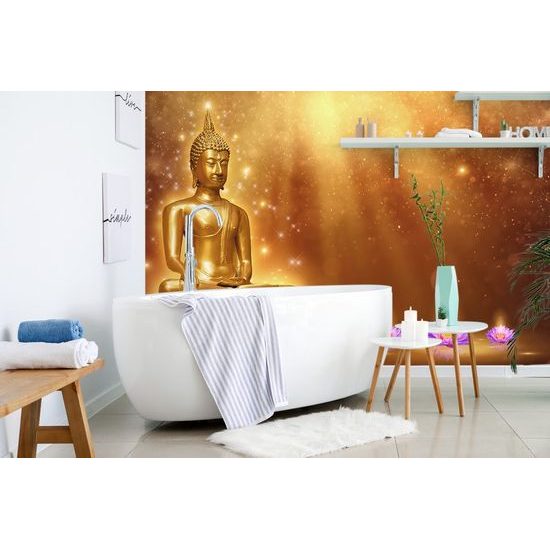 Buddha öntapadó tapéta arany alapon
