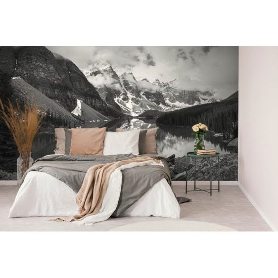 Öntapadó fotótapéta gyönyörű kanadai természet fekete-fehérben