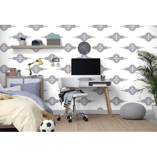 Tapéta absztrakt formák fehér alapon