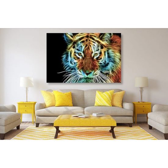 Kép absztrakt tigris