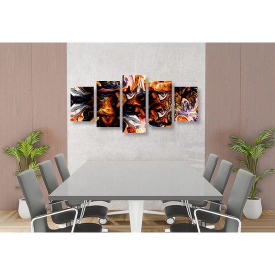 5 részes kép titokzatos absztrakt művészet