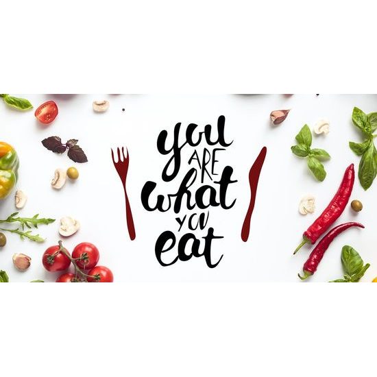 Kép zöldséggel You are what you eat